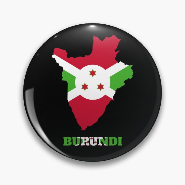 Item preview, BURUNDI Flag map design designed and sold by BasbiArt.