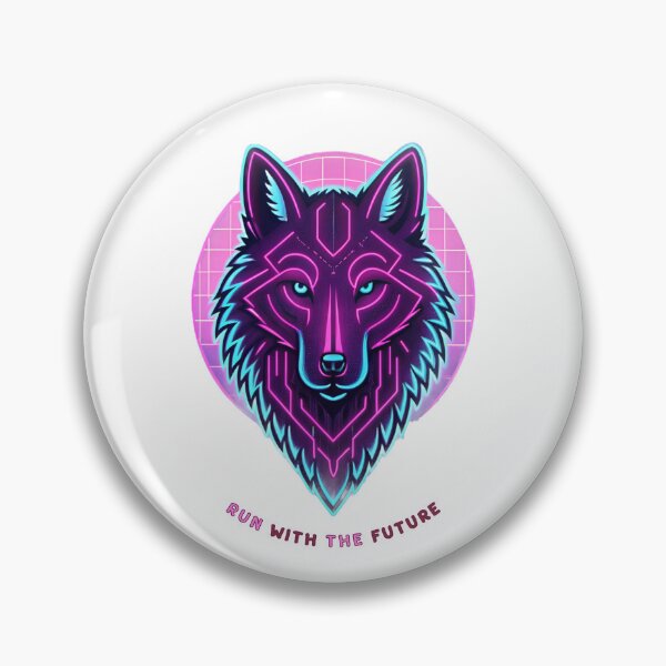 Item preview, Cyberpunk Neon Wolf – Futuristic Glowing Tech Spirit Animal Design designed and sold by Mousy17.