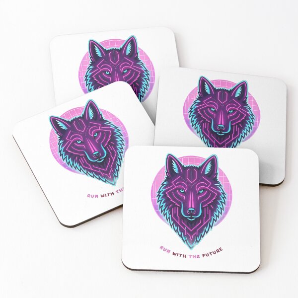 Item preview, Cyberpunk Neon Wolf – Futuristic Glowing Tech Spirit Animal Design designed and sold by Mousy17.