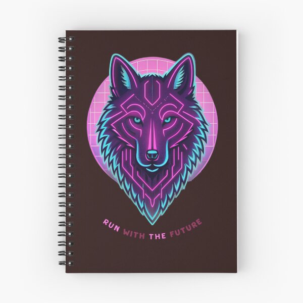 Item preview, Cyberpunk Neon Wolf – Futuristic Glowing Tech Spirit Animal Design designed and sold by Mousy17.