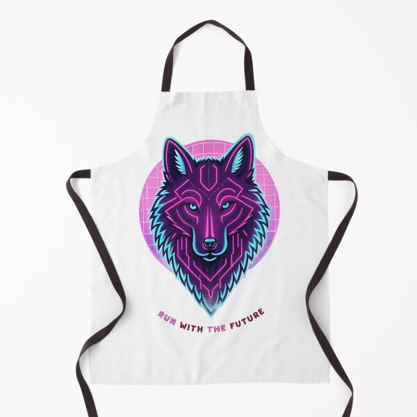 Item preview, Cyberpunk Neon Wolf – Futuristic Glowing Tech Spirit Animal Design designed and sold by Mousy17.