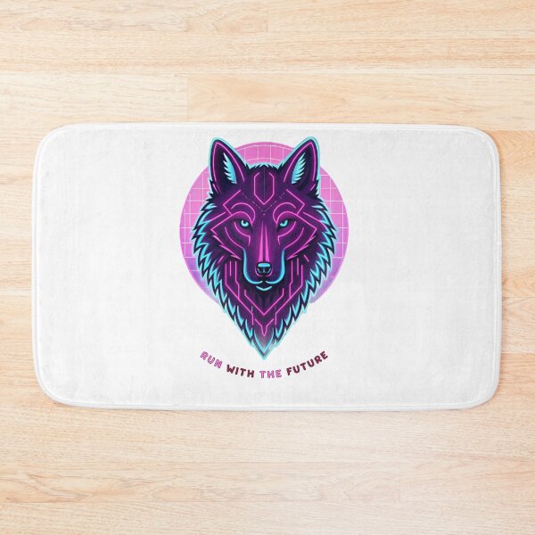 Item preview, Cyberpunk Neon Wolf – Futuristic Glowing Tech Spirit Animal Design designed and sold by Mousy17.