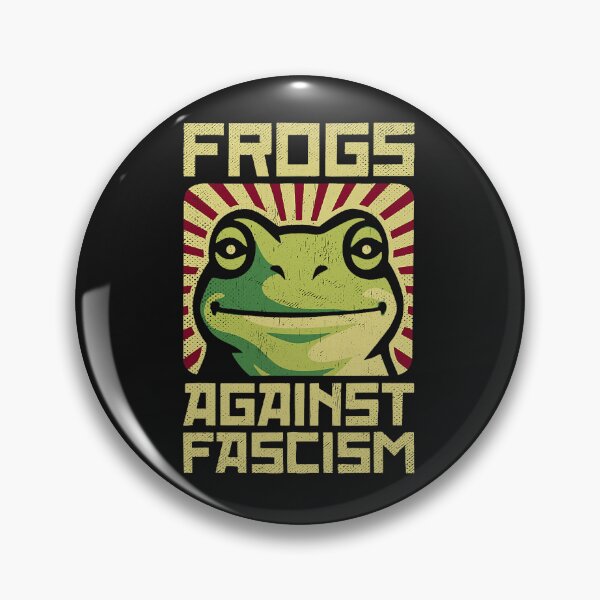 Item preview, Frogs Against Fascism Retro Protest Poster designed and sold by Han1986.