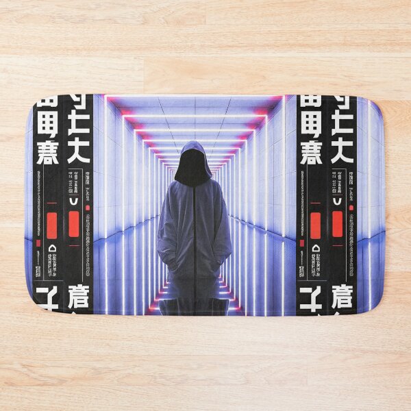 Item preview, Futuristic Japanese Poster: Synthetic Priestess in Dynamic Gesture designed and sold by Raw-Ink.