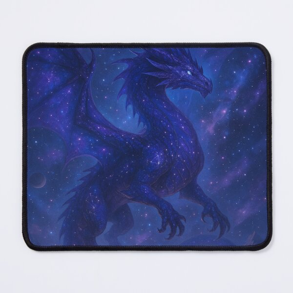 Item preview, Celestial Nebula Dragon in Starry Galaxy – Cosmic Fantasy Art designed and sold by leen12 Art Designs Prints.