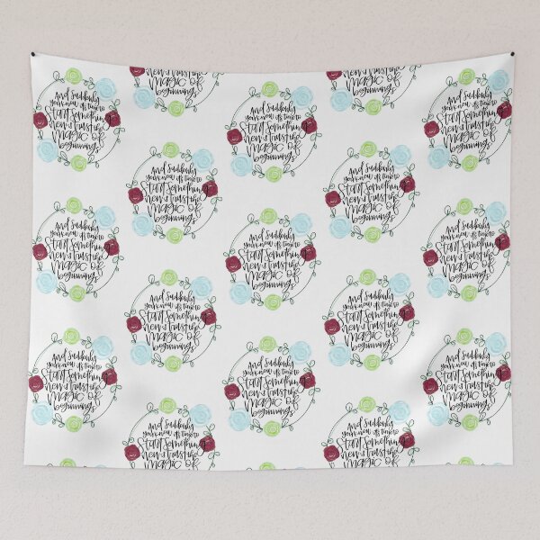 Item preview, New Beginnings Quote designed and sold by CaliByGabi.