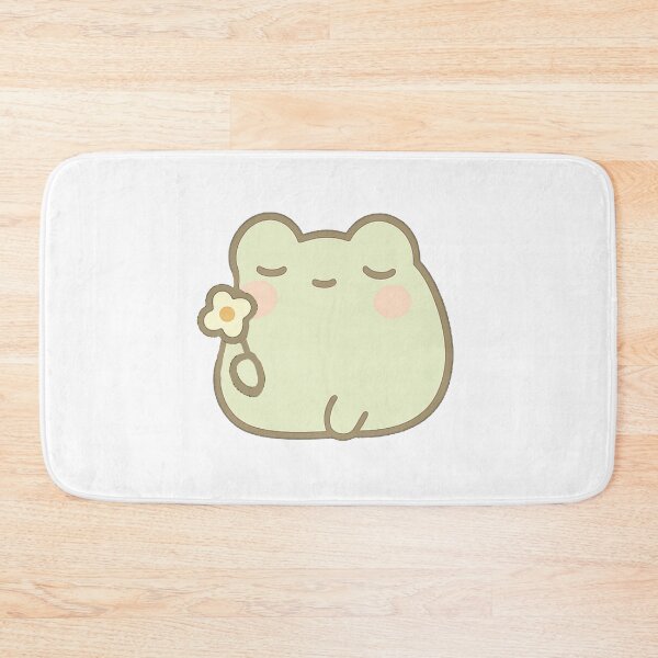 Item preview, Kawaii Mochi Flower Frog Sticker designed and sold by BluesSketchbook.