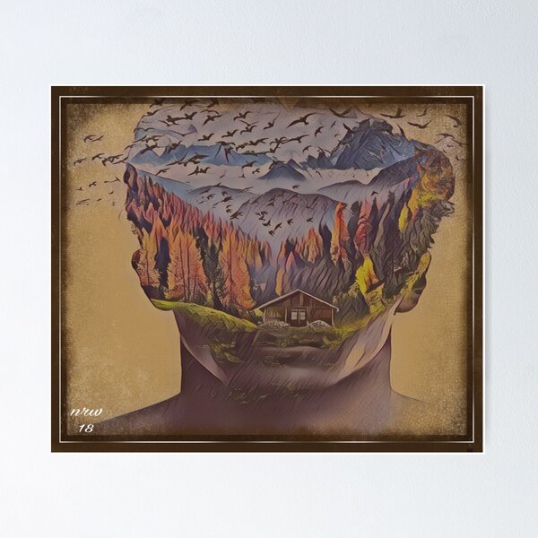 Item preview, Double  Exposed Scenic Man designed and sold by natnat7w.