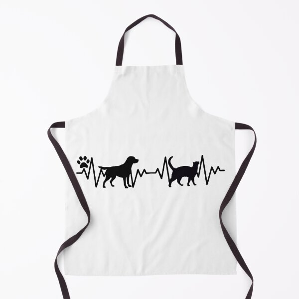 Item preview, Dog Cat Paw Heartbeat EKG Pet Lover Minimalist Silhouette - Black designed and sold by tarzbol.