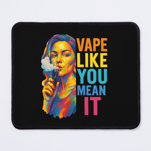 Item preview, Vape Like You Mean It – Pop Art Vapor Girl designed and sold by House of Taste Vape Designs.