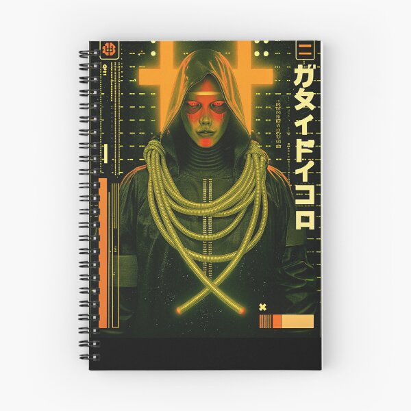 Item preview, Futuristic Japanese Poster: Synthetic Priestess with Open Arms designed and sold by Raw-Ink.