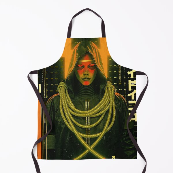 Item preview, Futuristic Japanese Poster: Synthetic Priestess with Open Arms designed and sold by Raw-Ink.