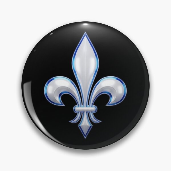 Item preview, Fleur De Lys Quebec French Canadian Heritage Blue White designed and sold by ProjectNoah.