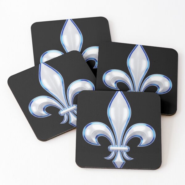 Item preview, Fleur De Lys Quebec French Canadian Heritage Blue White designed and sold by ProjectNoah.