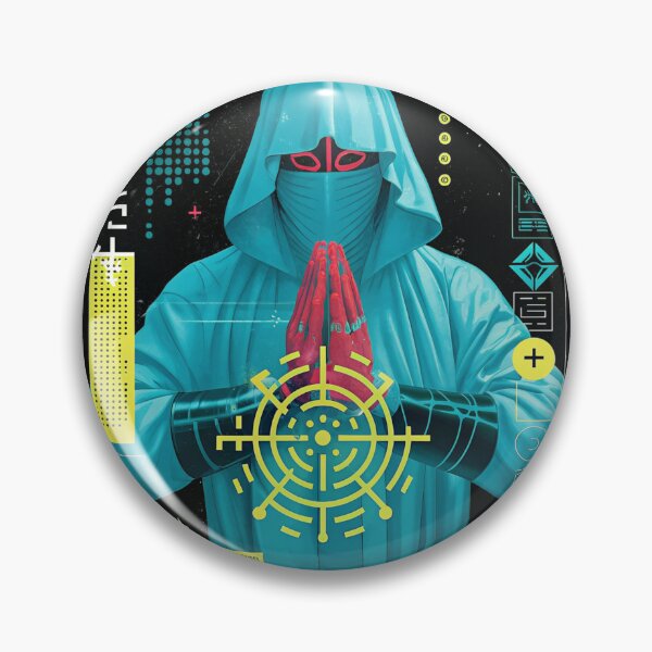 Item preview, Futuristic Japanese Poster: Singularity Neural Collapse Design designed and sold by Raw-Ink.