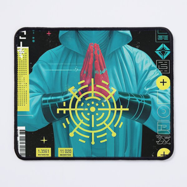 Item preview, Futuristic Japanese Poster: Singularity Neural Collapse Design designed and sold by Raw-Ink.