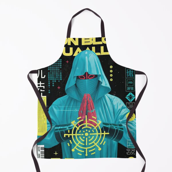 Item preview, Futuristic Japanese Poster: Singularity Neural Collapse Design designed and sold by Raw-Ink.