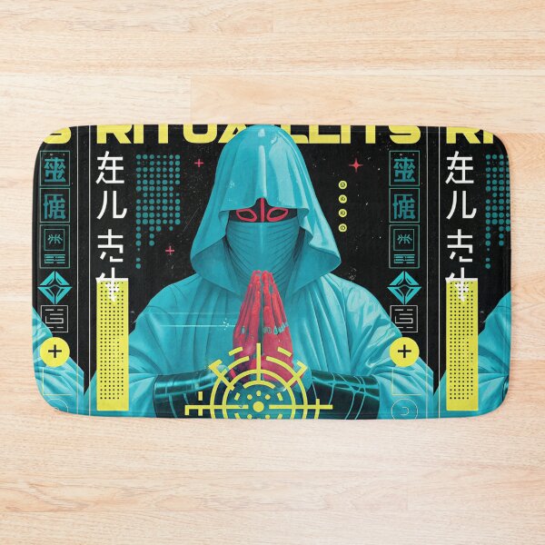 Item preview, Futuristic Japanese Poster: Singularity Neural Collapse Design designed and sold by Raw-Ink.