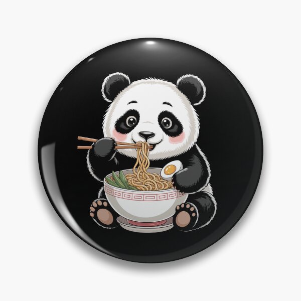 Item preview, Panda Enjoying Ramen designed and sold by jkrphoto.