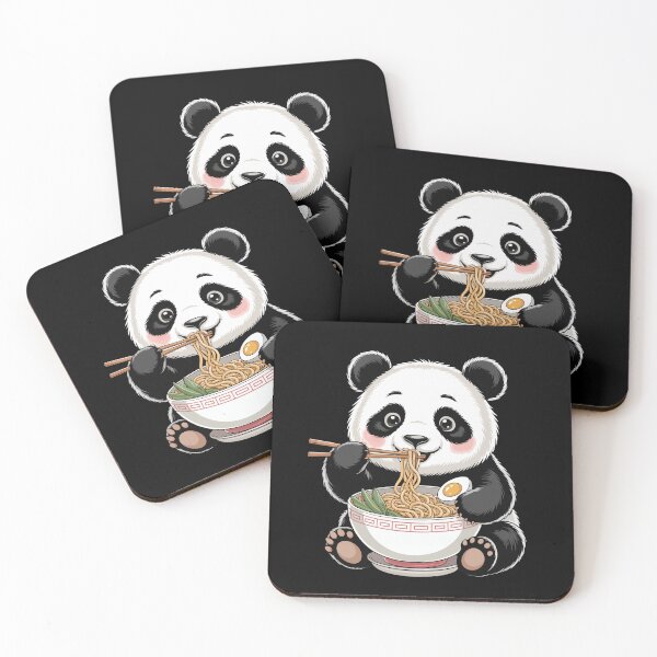 Item preview, Panda Enjoying Ramen designed and sold by jkrphoto.