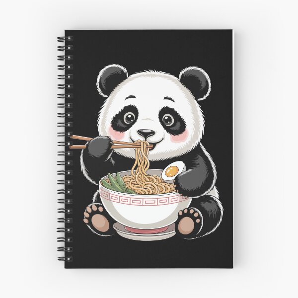 Item preview, Panda Enjoying Ramen designed and sold by jkrphoto.