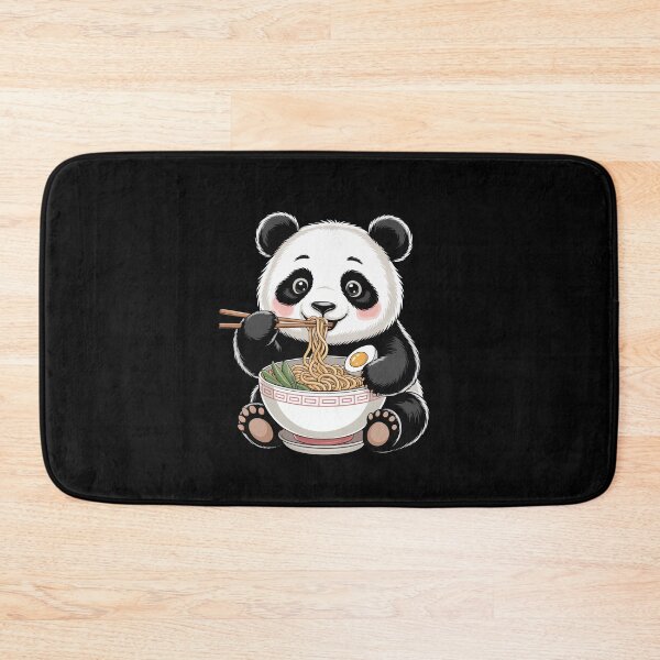Item preview, Panda Enjoying Ramen designed and sold by jkrphoto.