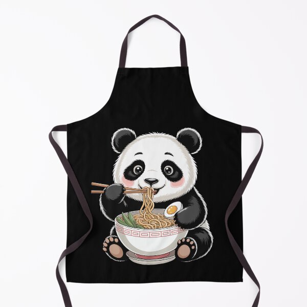 Item preview, Panda Enjoying Ramen designed and sold by jkrphoto.