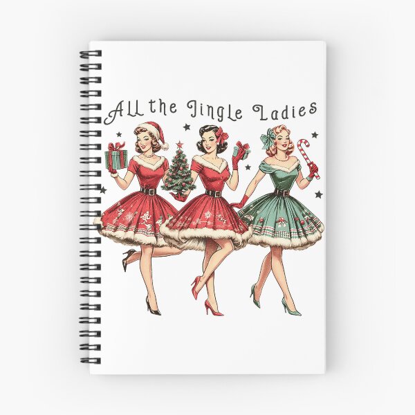 Item preview, All the Jingle Ladies Retro Holiday Scene designed and sold by torildorxop.