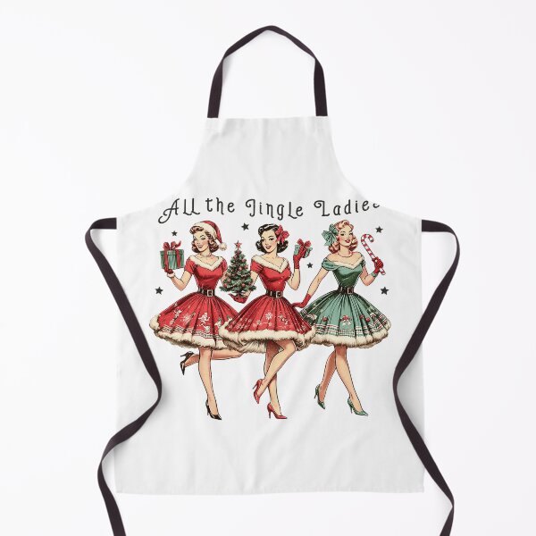 Item preview, All the Jingle Ladies Retro Holiday Scene designed and sold by torildorxop.