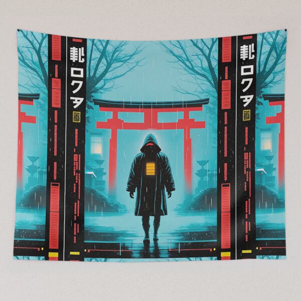 Item preview, Futuristic Japanese Poster: The Oracle's Machinery Gear designed and sold by Raw-Ink.