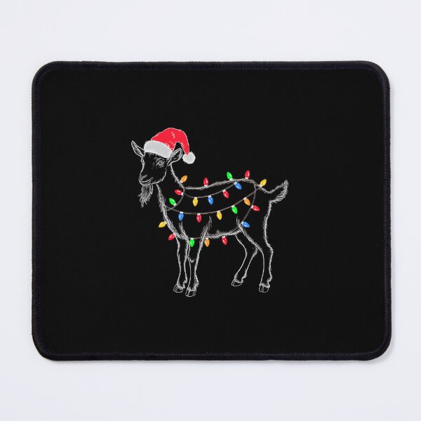Item preview, Goat Christmas Lights Santa Holiday Sketch designed and sold by clarabersetart.