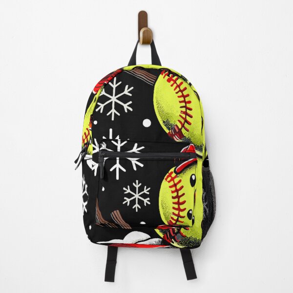 Item preview, Christmas Softball Snowman Winter Holiday Character designed and sold by clarabersetart.