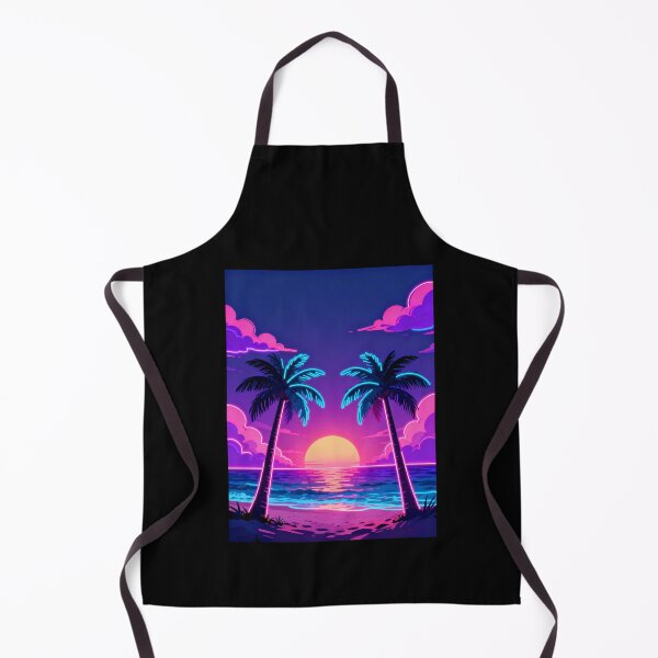 Item preview, Retro 80s Neon Tropical Ocean Sunset Paradise Design designed and sold by GetGoodFit.