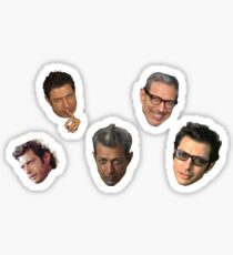 Jeff Goldblum Faces Sticker