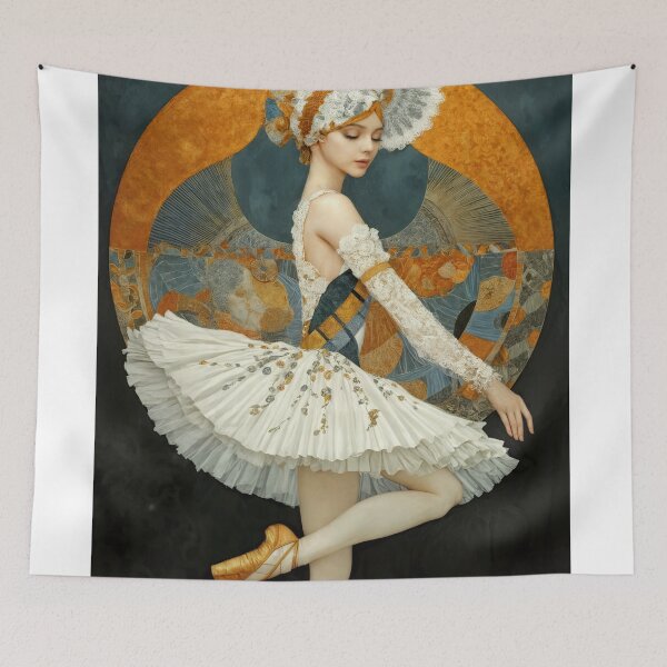 Item preview, Art Nouveau Pirouette: Elegance in Motion designed and sold by ForeverPrintsOK.
