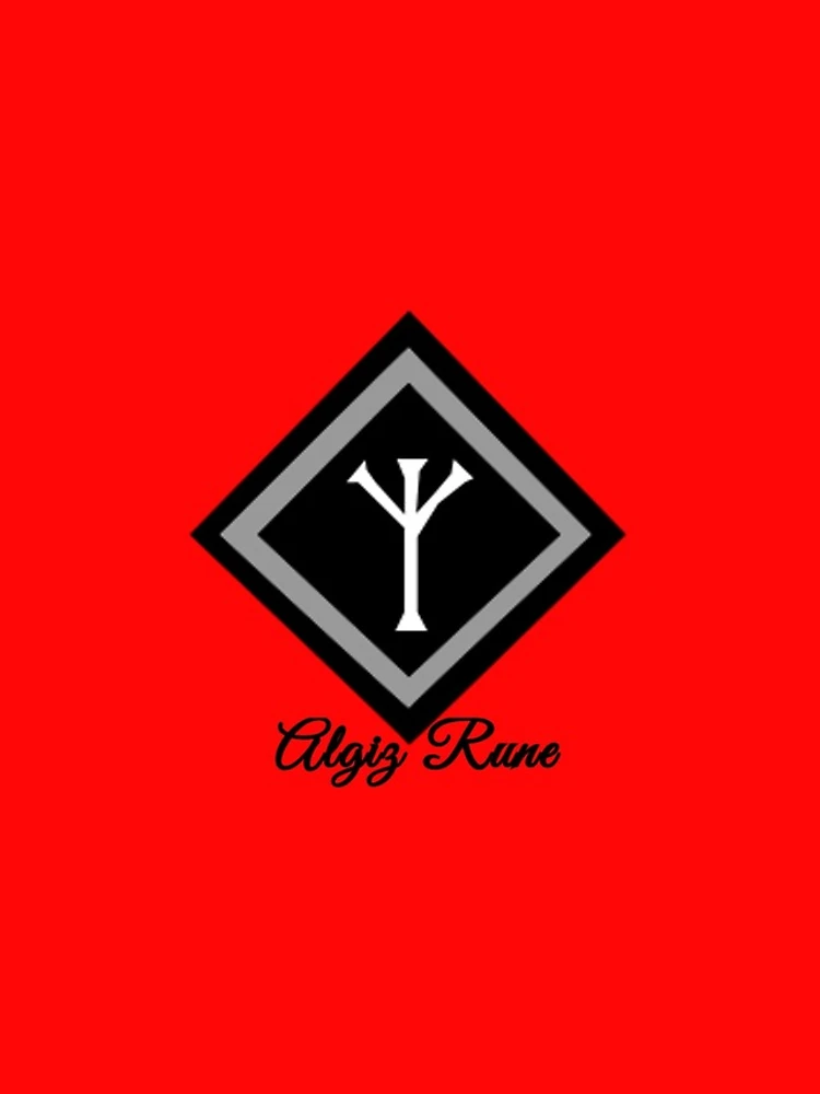 Thumbnail 4 of 4, iPhone Case, Algiz Rune designed and sold by WindsofJupiter.