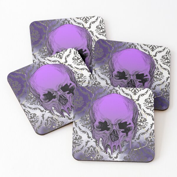 Item preview, Melting Skull – Gothic Elegance Meets Surreal Decay designed and sold by MandiDaniDesign.