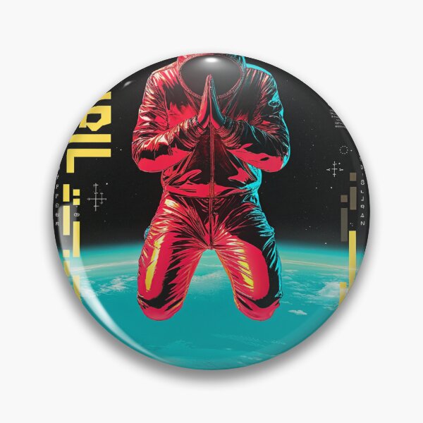 Item preview, Futuristic Japanese Poster: The Data Horizon Robotic Bust designed and sold by Raw-Ink.