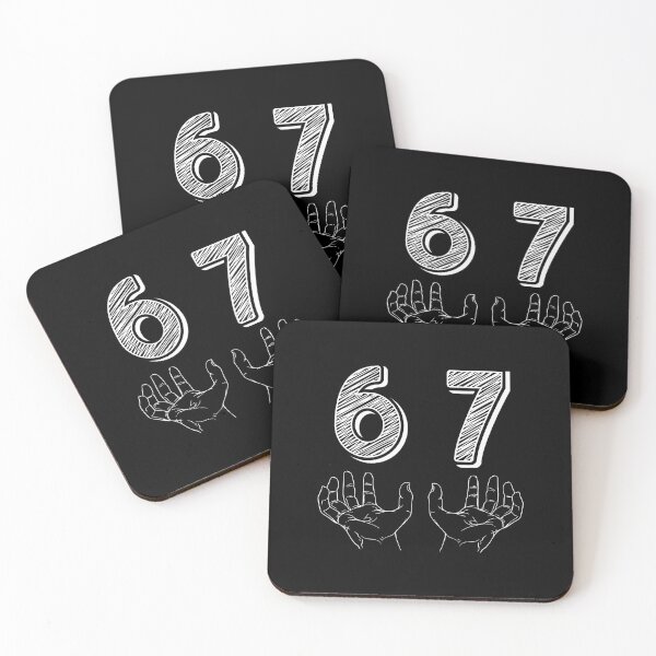 Item preview, Funny Six Seven 67 Meme Gen Alpha Slang Hands designed and sold by TaraLiliana.