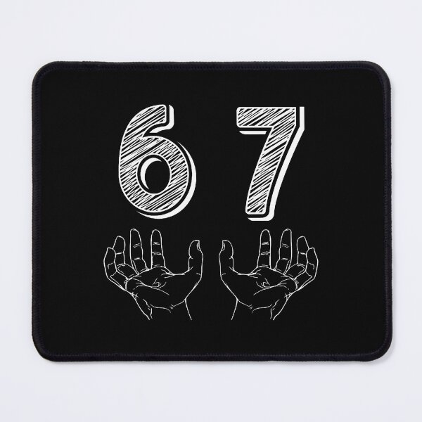 Item preview, Funny Six Seven 67 Meme Gen Alpha Slang Hands designed and sold by TaraLiliana.