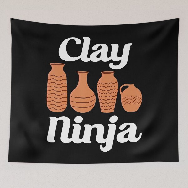 Item preview, Clay Ninja Ceramic Funny Pottery designed and sold by MyraLorri.