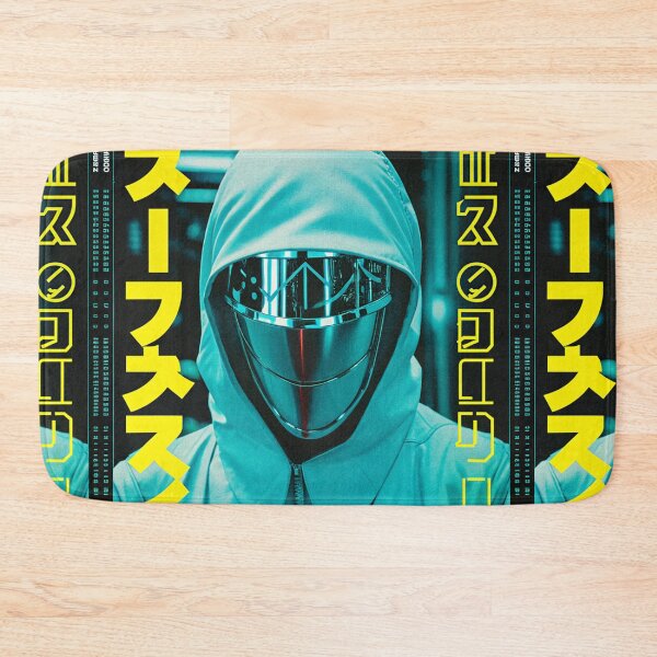 Item preview, Futuristic Japanese Poster: Red Horizon Enforcer designed and sold by Raw-Ink.