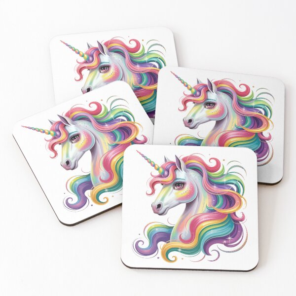 Item preview, Vibrant Rainbow Fantasy Horse – Colorful Magical Art Sticker / Design designed and sold by RBToper.