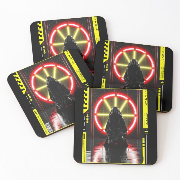 Item preview, Futuristic Japanese Poster: Neon Circuit Guardian designed and sold by Raw-Ink.