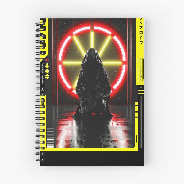 Item preview, Futuristic Japanese Poster: Neon Circuit Guardian designed and sold by Raw-Ink.