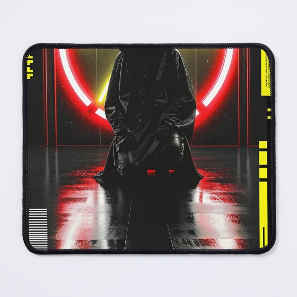 Item preview, Futuristic Japanese Poster: Neon Circuit Guardian designed and sold by Raw-Ink.
