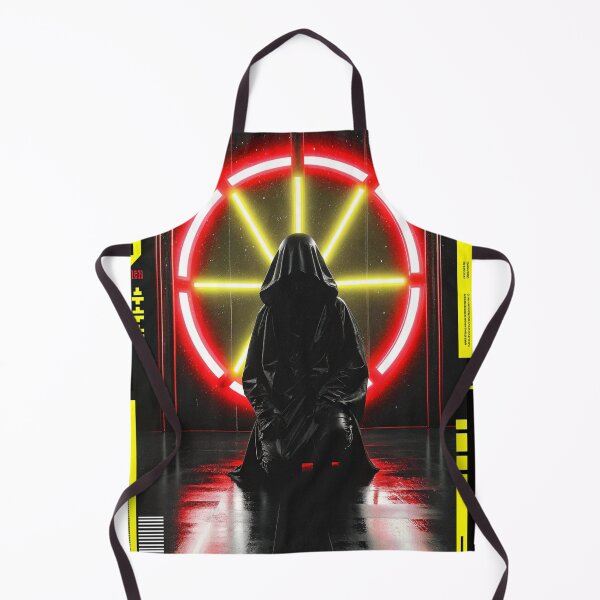 Item preview, Futuristic Japanese Poster: Neon Circuit Guardian designed and sold by Raw-Ink.