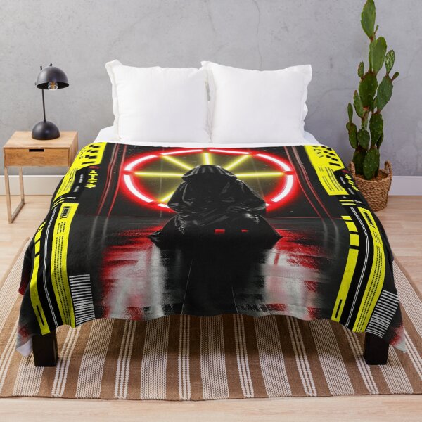 Item preview, Futuristic Japanese Poster: Neon Circuit Guardian designed and sold by Raw-Ink.