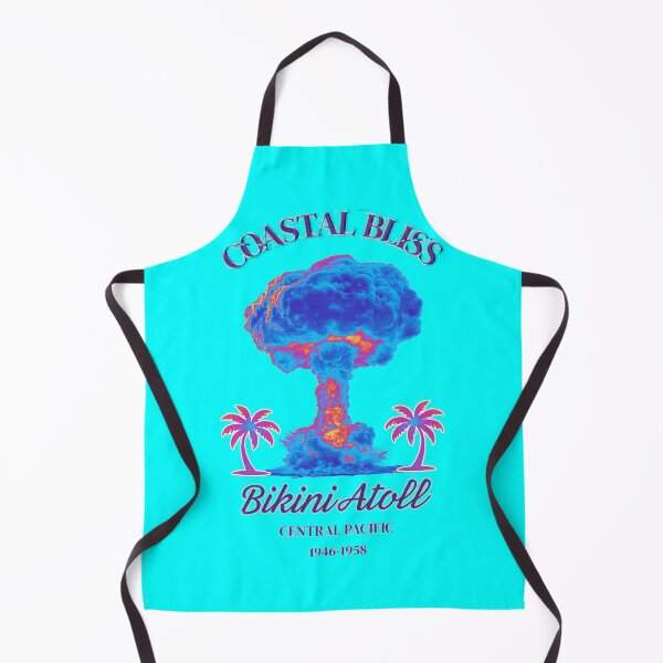 Item preview, COASTAL BLISS Bikini Atoll Nuclear Art | Vaporwave Dark History designed and sold by Thorn & Ember.