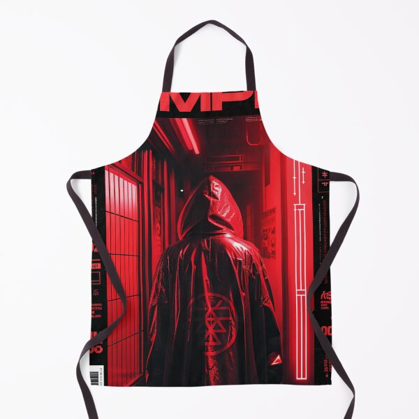 Item preview, Futuristic Japanese Poster: Crimson Vector Runner Soldier designed and sold by Raw-Ink.